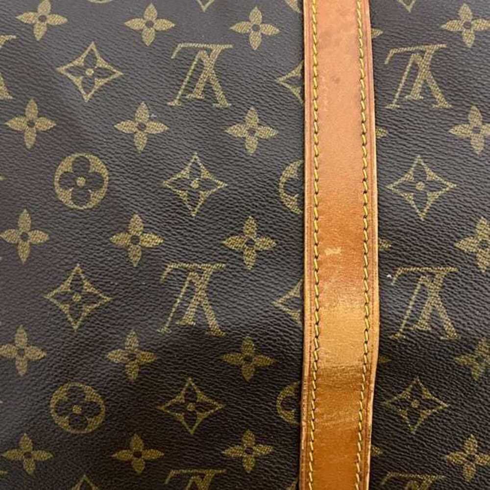 LOUIS VUITTON Brown Monogram Leather Keepall 50 Boston Bag - Picture 9 of 11